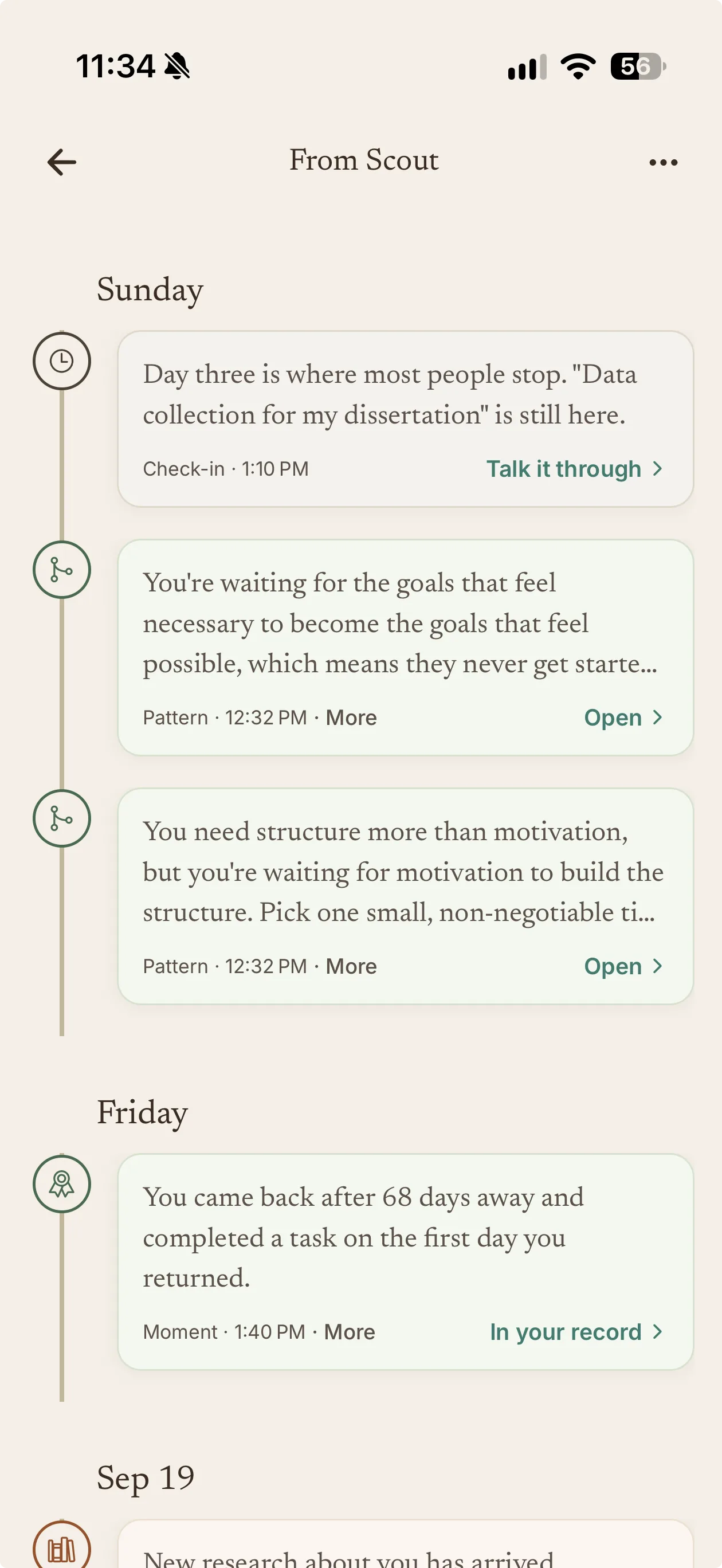 Notifications from Scout